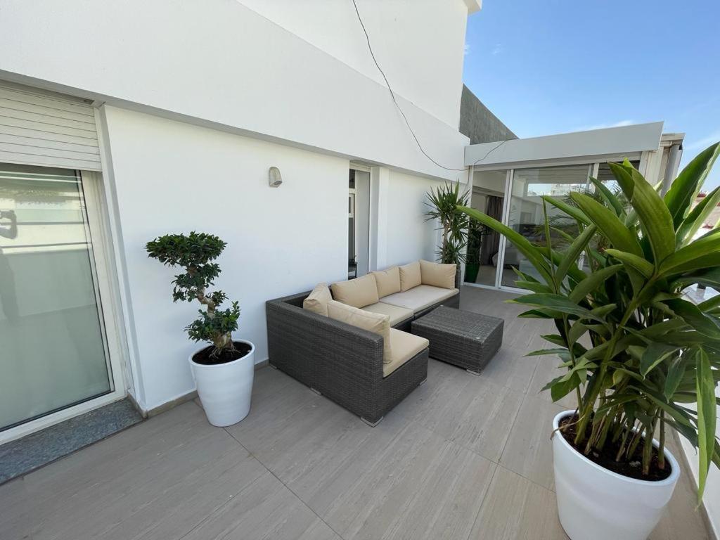 Central, Terrasse, Confortable - Bleue Residence Casablanca Extérieur photo