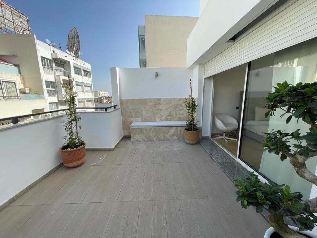 Central, Terrasse, Confortable - Bleue Residence Casablanca Extérieur photo